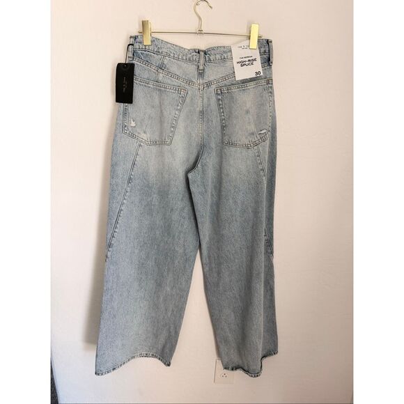 RAG & BONE The Serena High Rise Splice Relaxed Paneled Fit Jeans Size 30 NWT - Picture 5 of 6